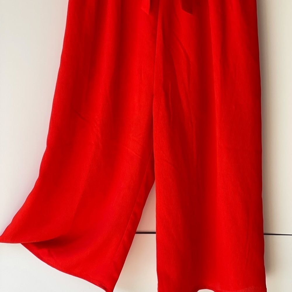 Women's Cute Jumpsuit Romper Orange Boho Trendy Casual Summer Dress, Sz S - Picture 8 of 16